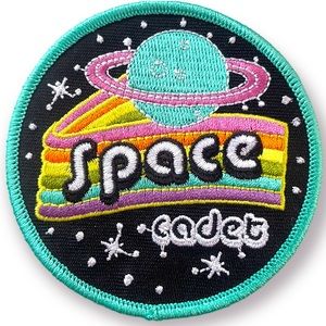 Space Cadet Iron On Patch | Backpack Jacket Festival Colorful Outer Space cute